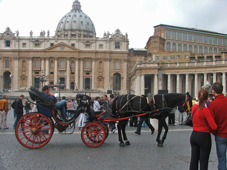 Praça de São Pedro em Roma