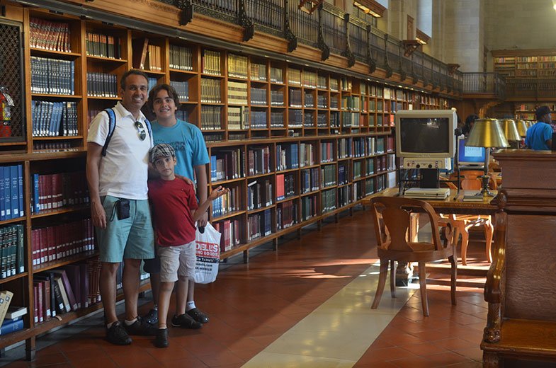 Uma das salas da Biblioteca Pública de New York