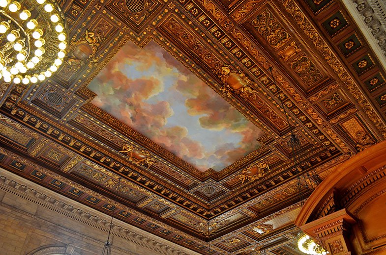 Teto da Biblioteca Pública de New York