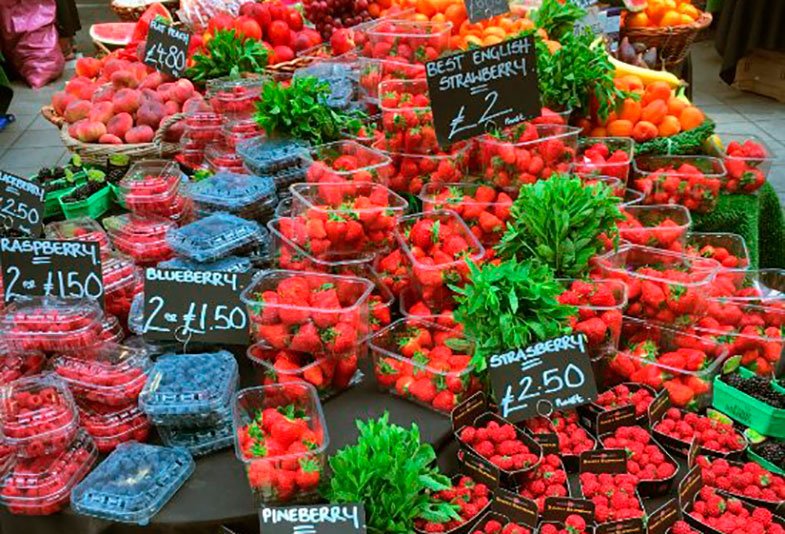 Frutas no Borough Market