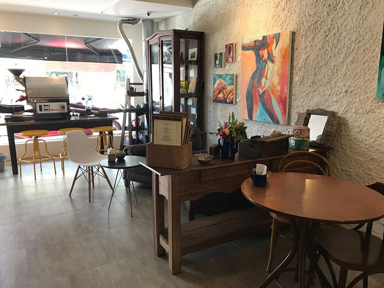 Interior do Ernesto Cafés Especiais em Brasília