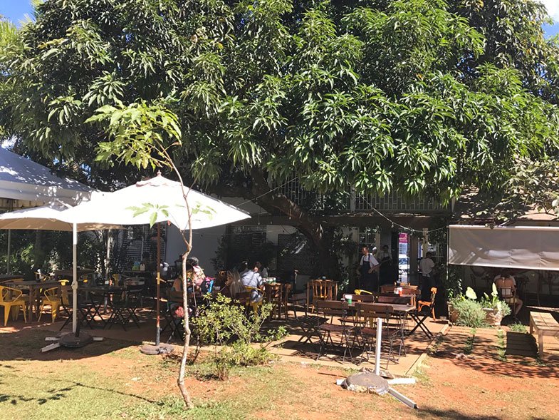Área externa do Ernesto Cafés Especiais