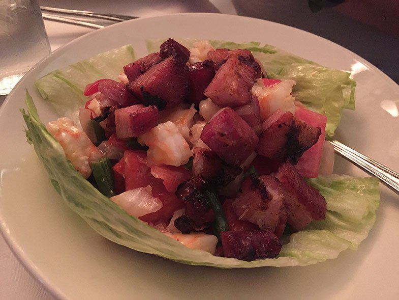 Salada no Wolfgang's Steakhouse