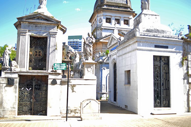 Cemitério da Recoleta em Buenos Aires