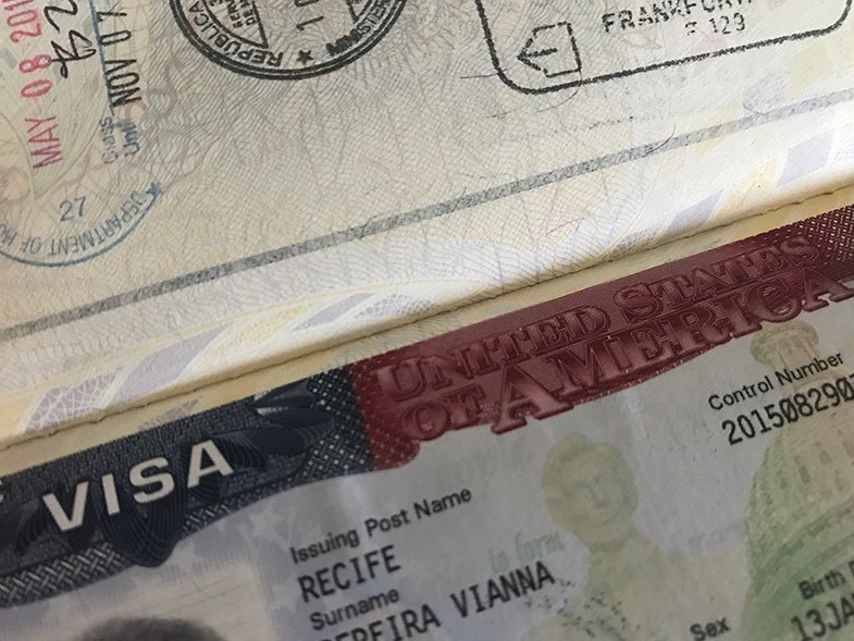 Documentos para uma viagem de avião