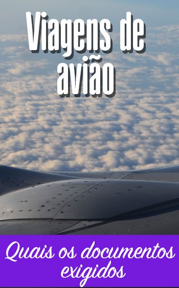 Documentos para viagens de avião