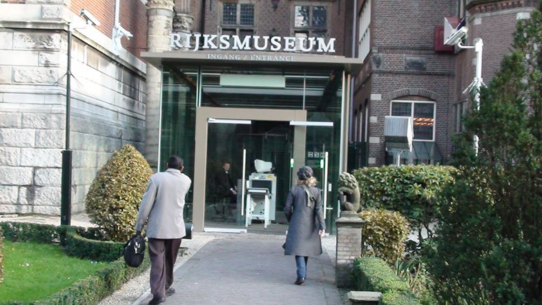 Entrada do Rijksmuseum em Amsterdam