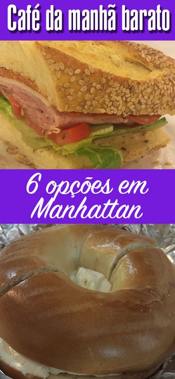 Onde tomar café da manhã barato em Manhattan 