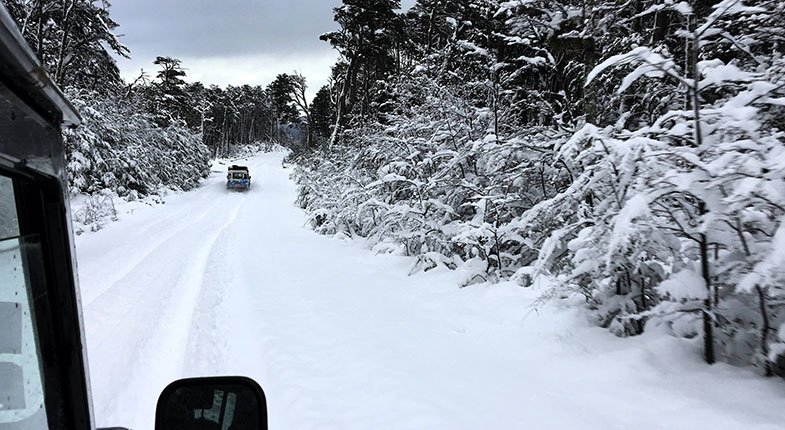 Neve em Ushuaia