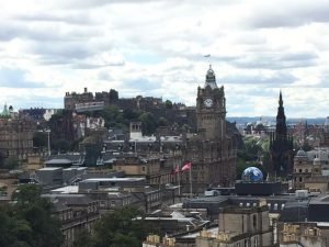 Vista panorâmica de Edimburgo