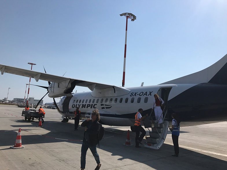 Avião da Olympic Air em Atenas