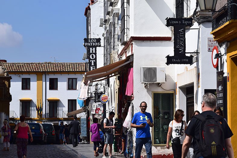 Ruas do centro histórico de Córdoba