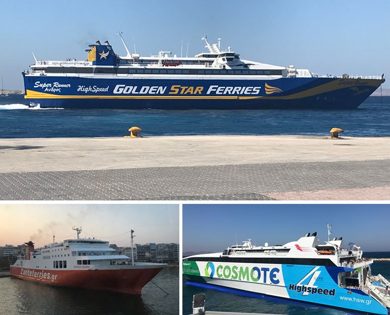 Tipos de ferry na Grécia