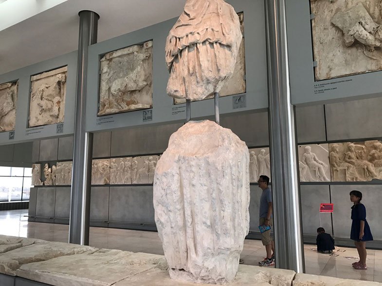 Sala do Partenon no Museu da Acrópole de Atenas