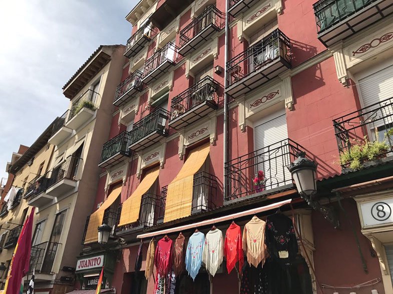 Ruas do Rastro em Madrid