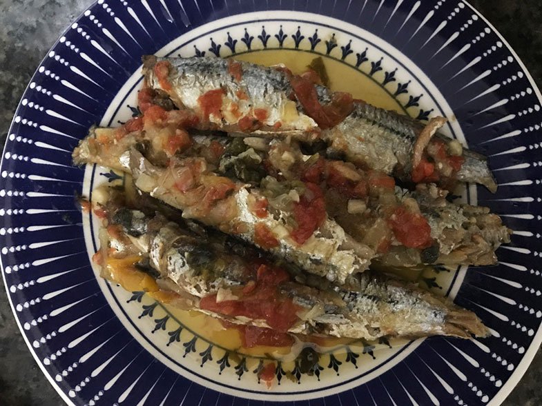 Conserva de sardinha feita em casa