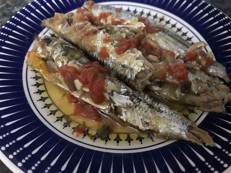 Conserva de sardinha feita em casa