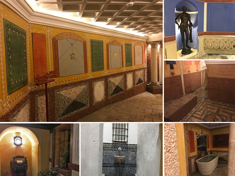 Corredores do túnel do Hotel las Casas de la Judería em Sevilha