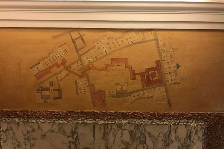 Mapa interno do hotel em Sevilha