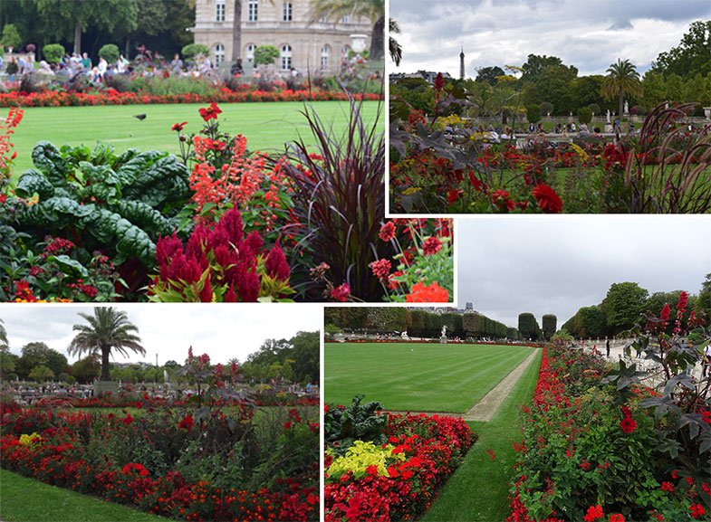 Canteiros do Jardim de Luxemburgo
