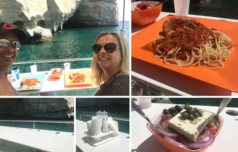 Almoço no Oneiro em Kleftiko