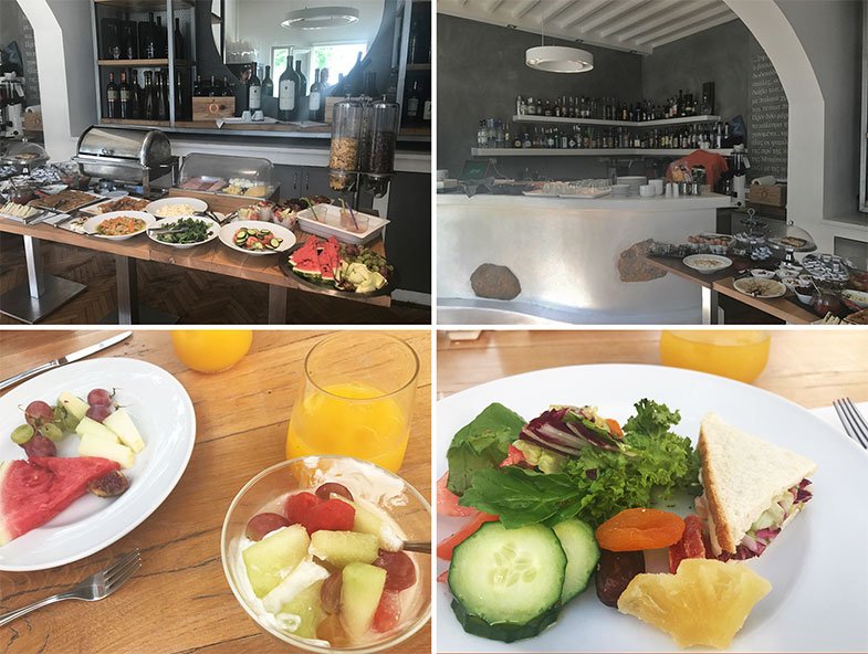 Café da manhã do hotel em Mykonos