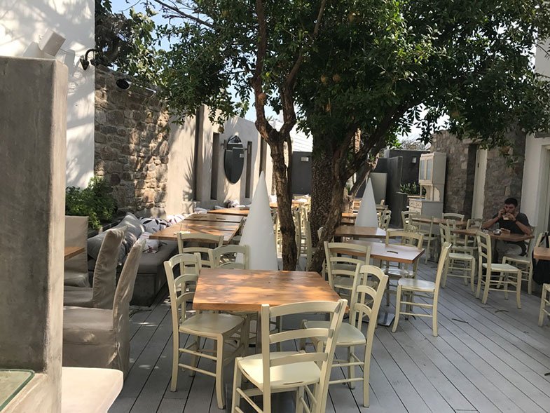 Restaurante do hotel em Mykonos
