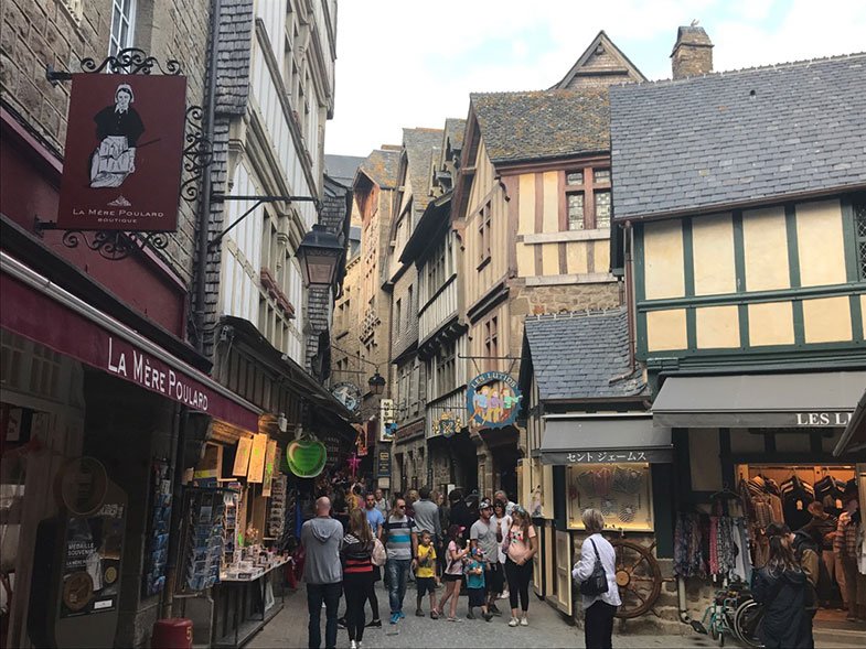 Grande Rue em Mont Saint Michel