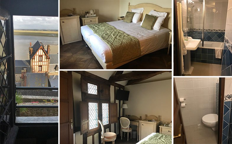 Hotel dentro da muralhas em Mont Saint Michel
