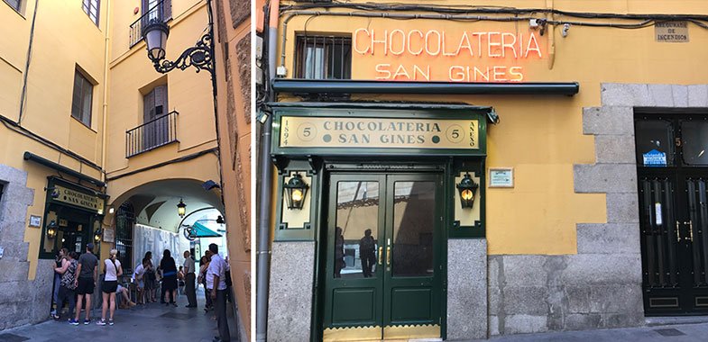 Onde comer churros em Madrid