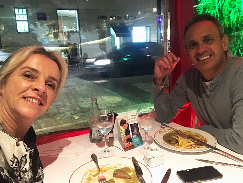 Mesa do L'Entrecôte de Olivier Anquier em São Paulo