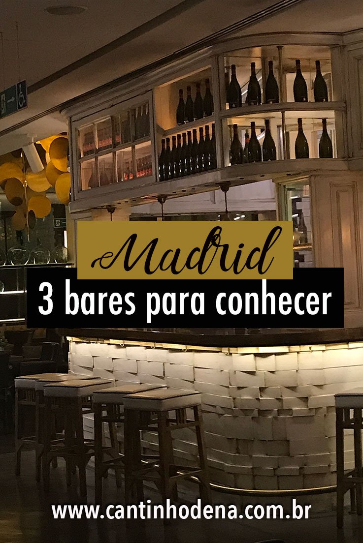Top 3 bares em Madrid
