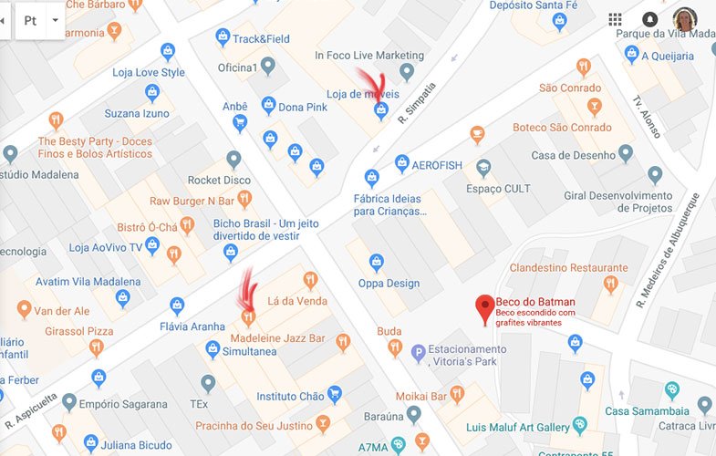 Dicas pelas redondezas do Beco do Batman