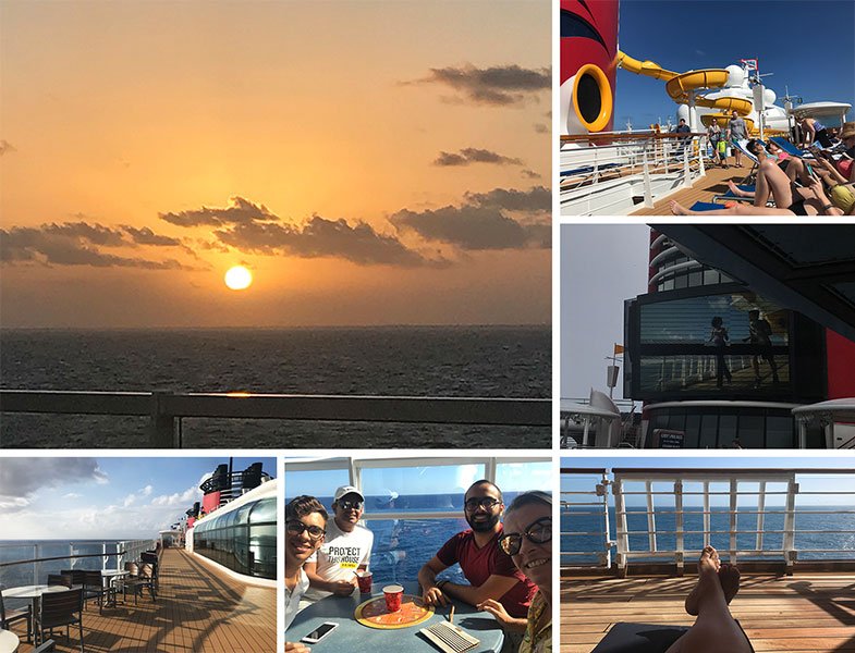 Decks do cruzeiro Disney Wonder