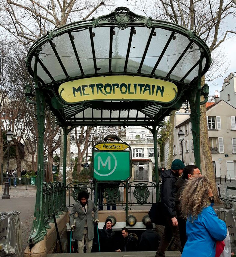 Estação para chegar à Sacré Couer