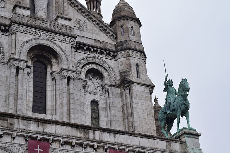 Detalhe da fachada a Sacré Couer