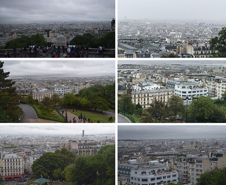 Paris vista do alto da Sacré Couer