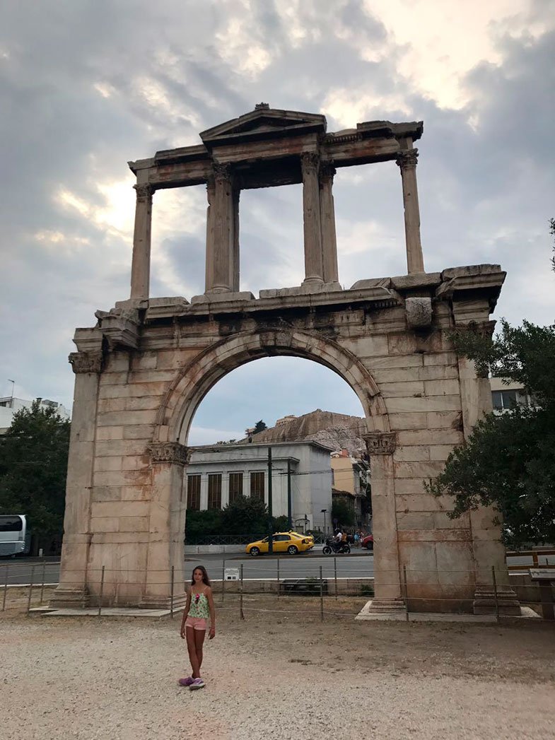 A Porta de Adriano em Atenas