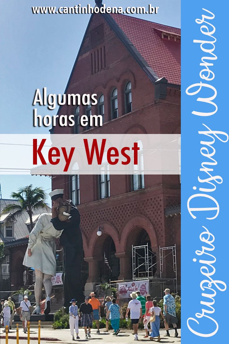 Parada do Cruzeiro Disney Wonder em Key West