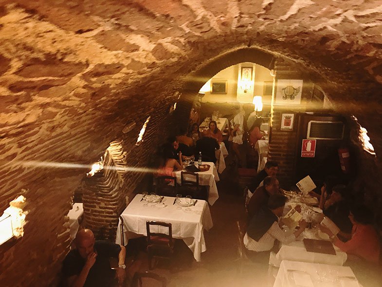 Subsolo do El Botin em Madrid