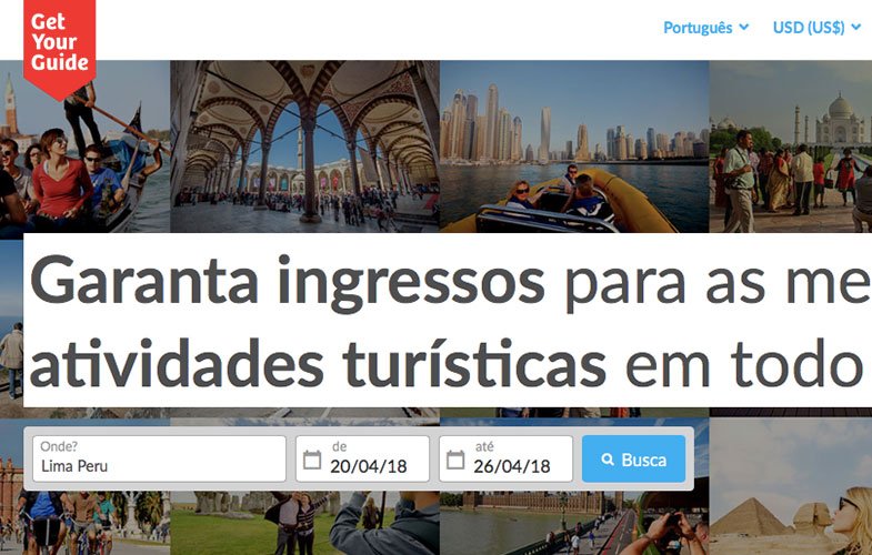 Comprar ingressos antecipados na Get Your Guide