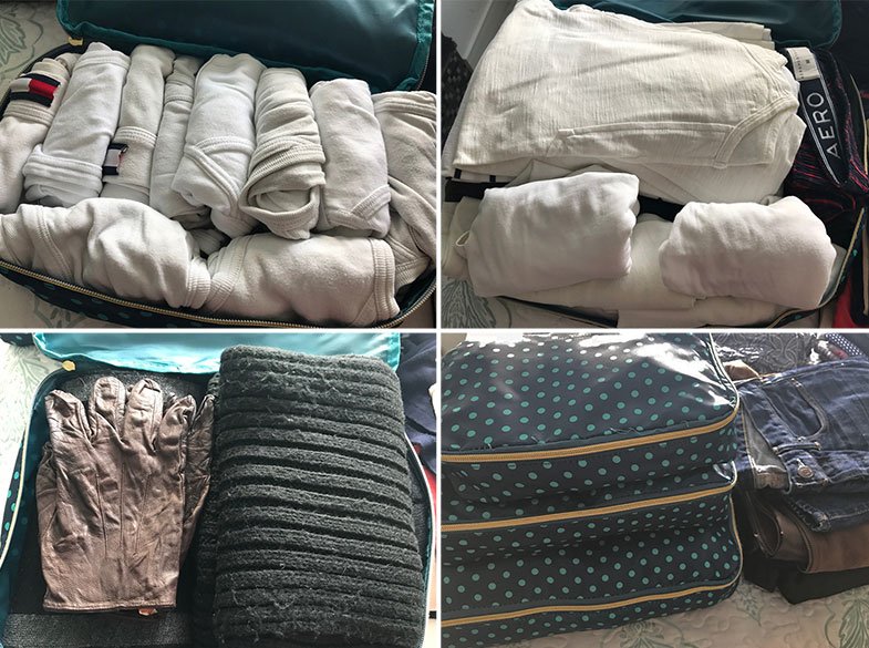 Mala de inverno para uma semana