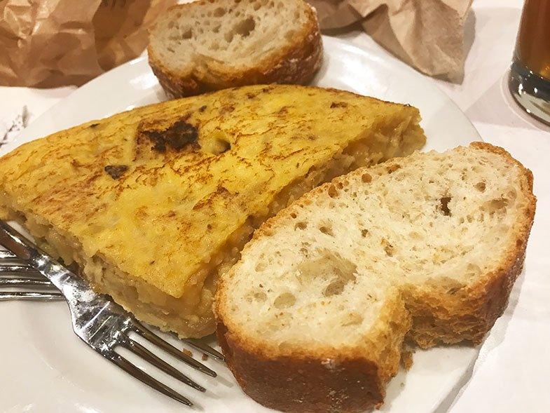 Tortilla de patata em Madrid
