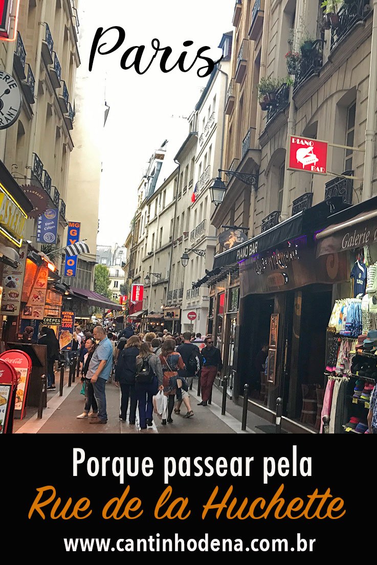 Rue de la Huchette em Paris