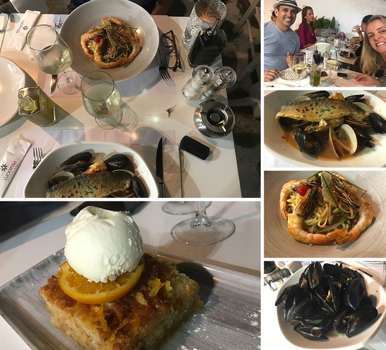 Culinária grega deliciosa em Mykonos