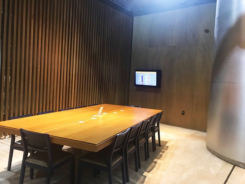 Sala de reunião da sala VIP da Latam