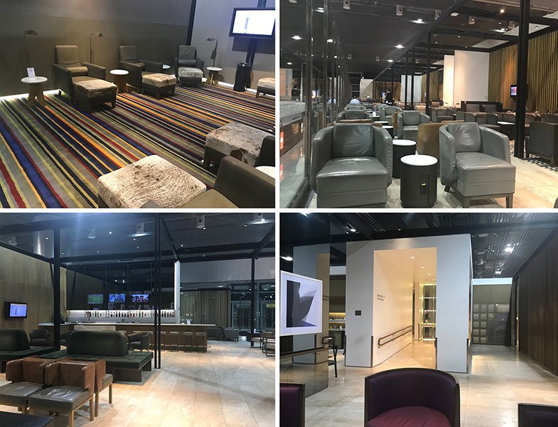 Estrutura da sala VIP da Latam em Guarulhos