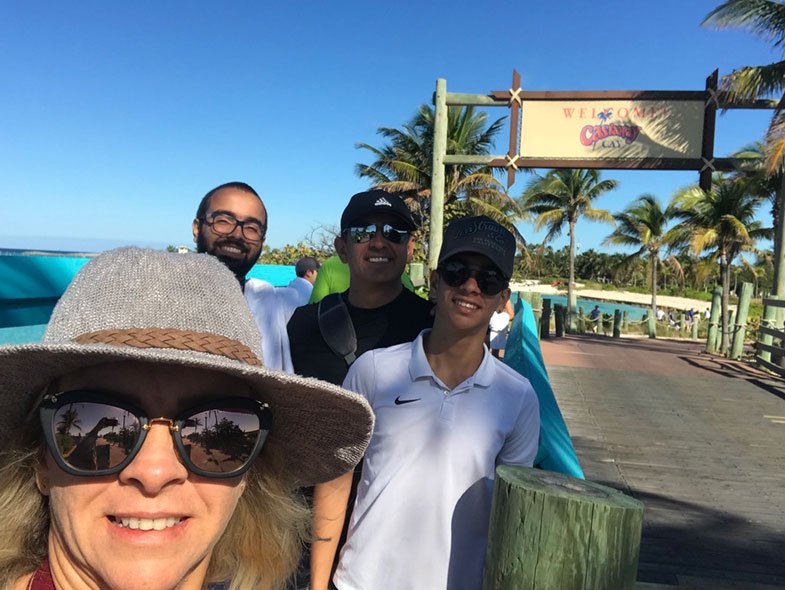 Entrada da ilha particular da Disney