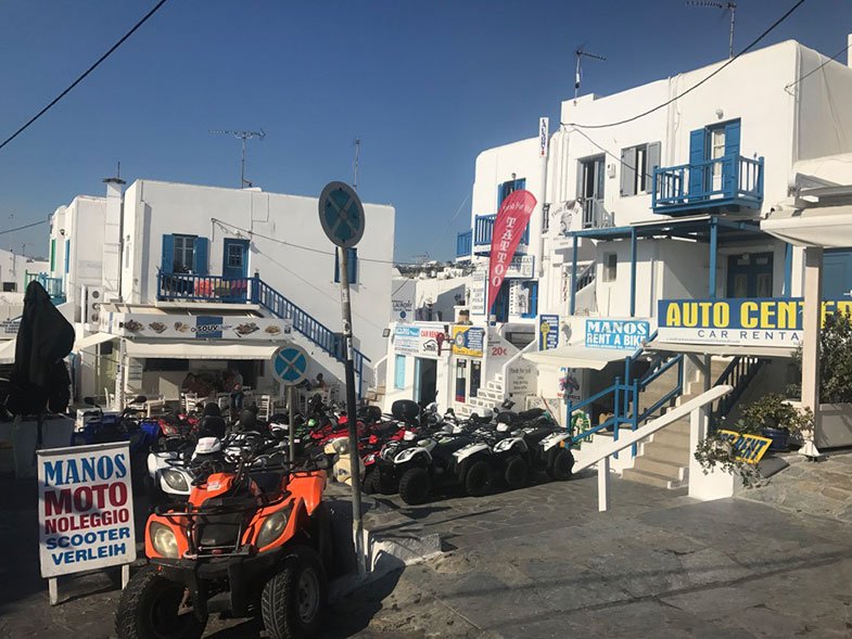 Locadoras de quadriciclo em Mykonos