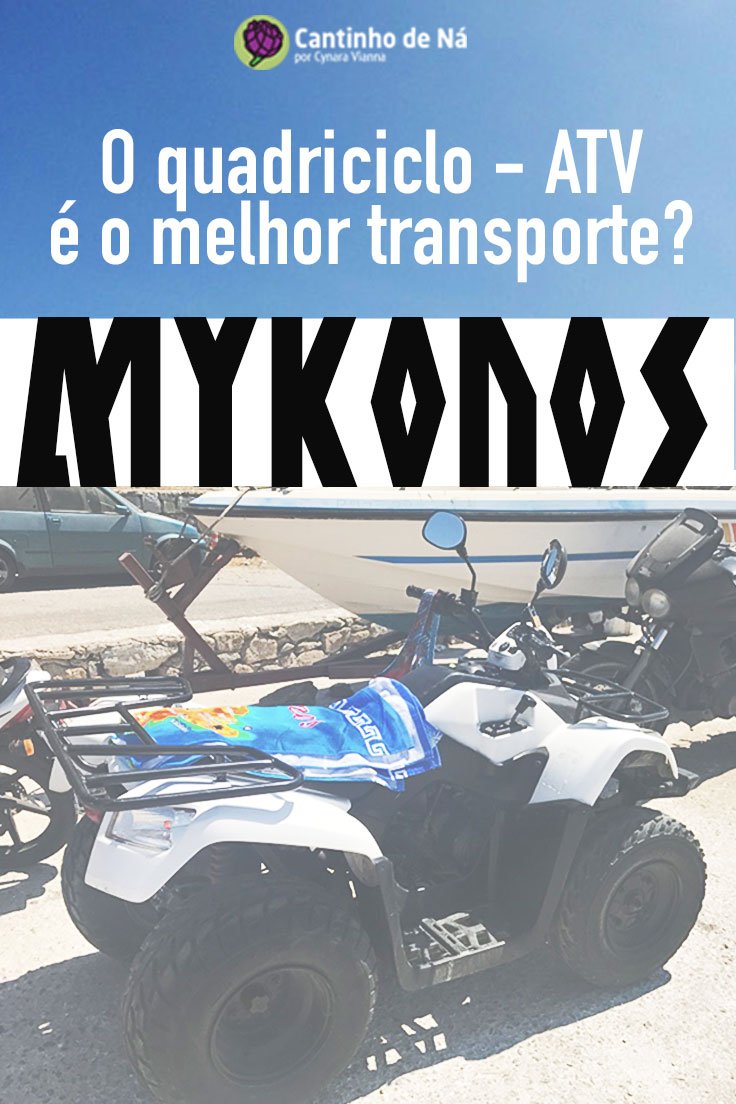 Como é alugar um quadriciclo em Mykonos
